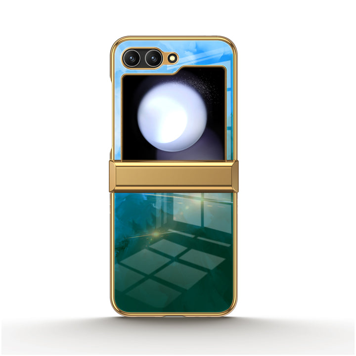 " Blue Black " | Samsung Electroplated Glass Case