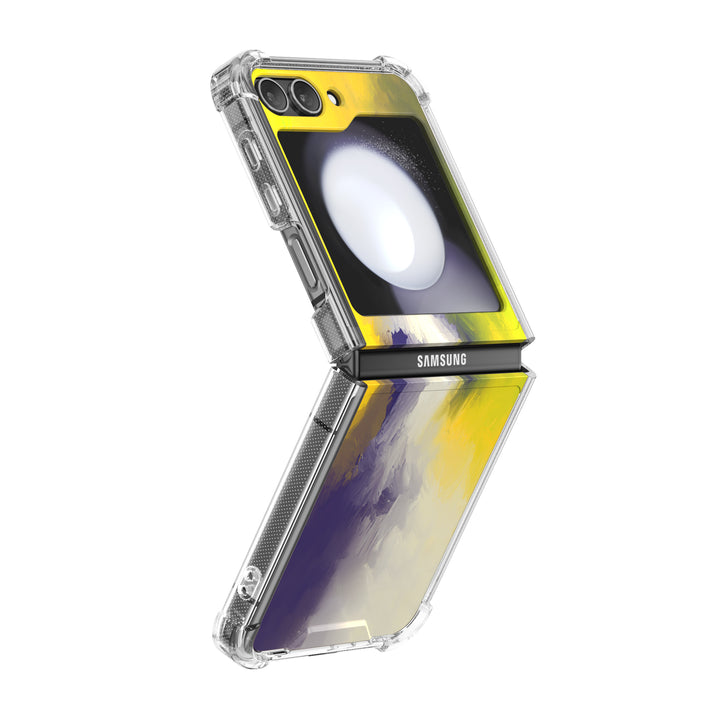 " Purple Yellow " | Samsung Electroplated Glass Case