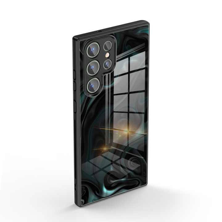 Samsung Dark Style Series | " Tomb Black " Tough Phone Case