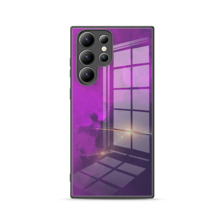 Samsung Watercolor  Series |  " Dark Purple " Liquid Silicone Phone Case