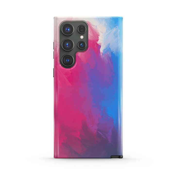 Samsung Watercolor  Series | " Sundae Colors " Tempered Glass Phone Case