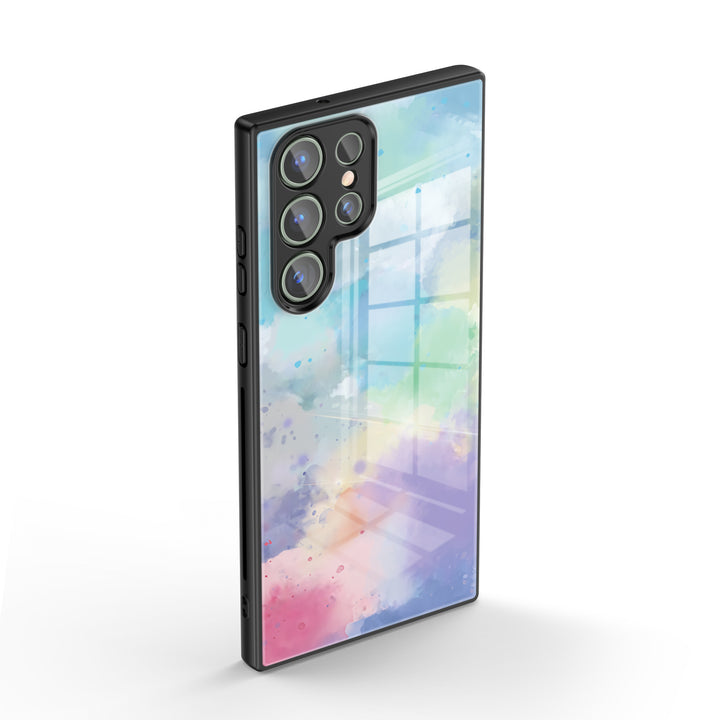 Samsung Watercolor  Series | " Ice Cream " Tempered Glass Phone Case