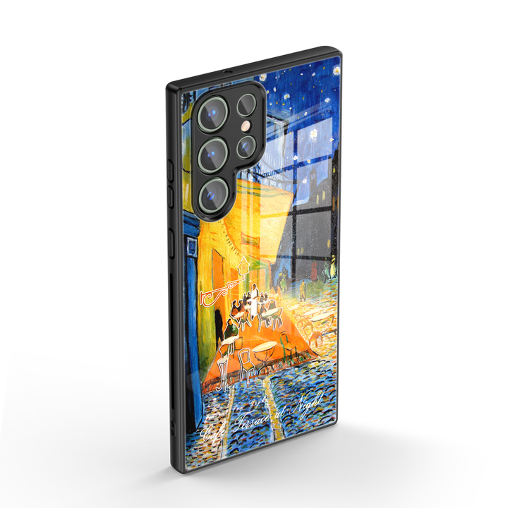 Samsung Oil Painting Series |  " Cafe Terrace At Night " Liquid Silicone Phone Case