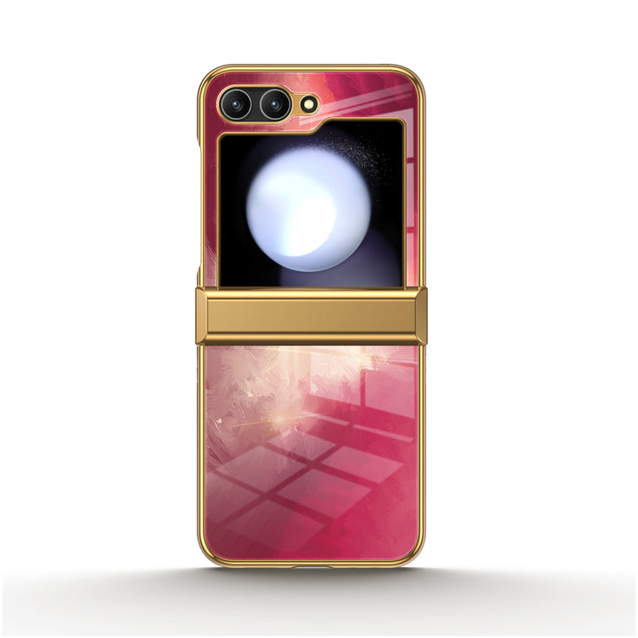 " Berry Red " | Samsung Electroplated Glass Case