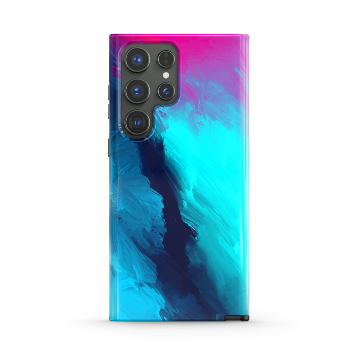 "  Deep Sea Color " | Samsung Tempered Glass Case