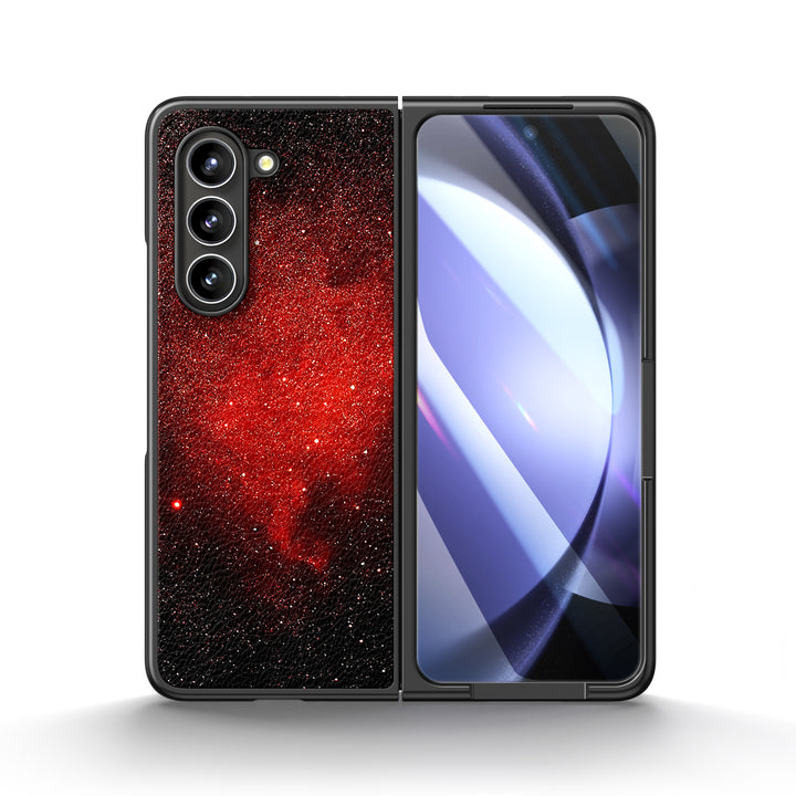 " Starry Night-Red Devils " | Samsung Tempered Glass Case