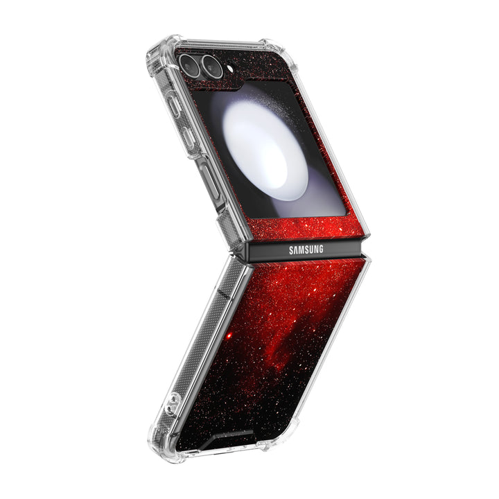 " Starry Night-Red Devils " | Samsung Electroplated Glass Case