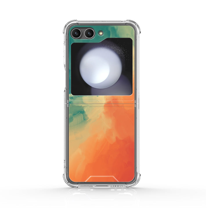 " Green Orange " | Samsung Electroplated Glass Case