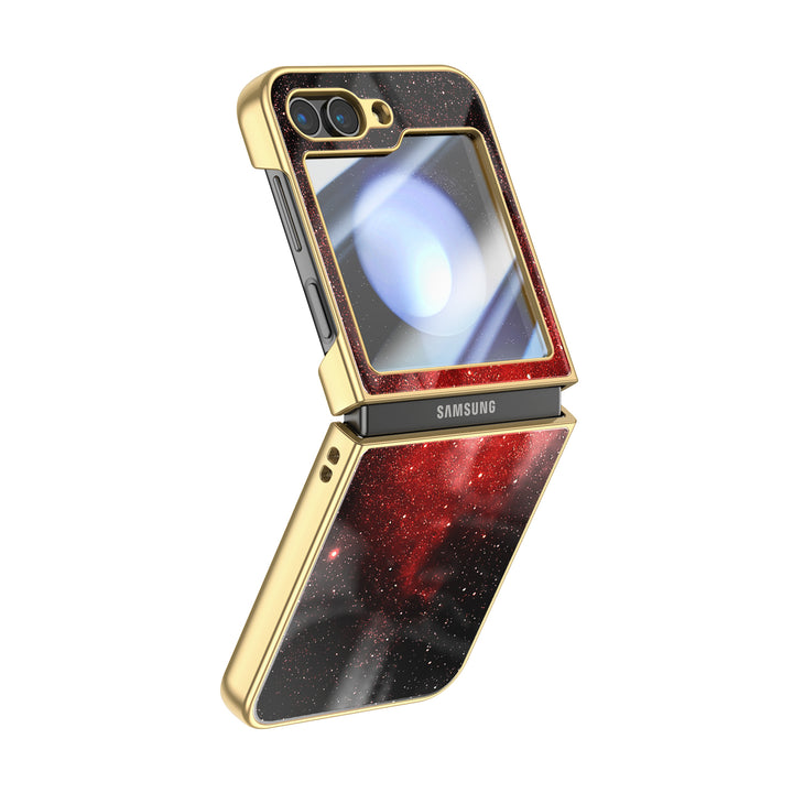 " Starry Night-Red Devils " | Samsung Electroplated Glass Case