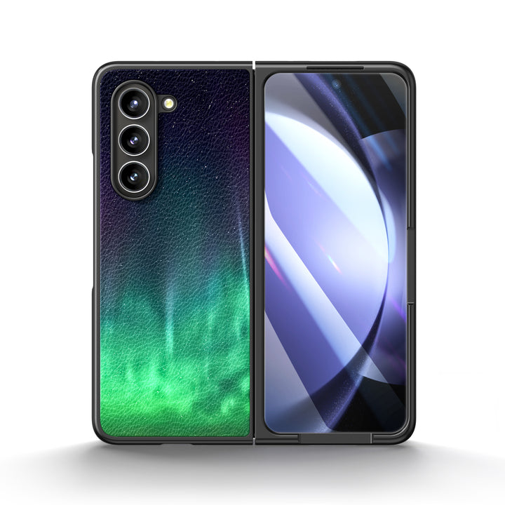 " Starry Night-Aurora " | Samsung Tempered Glass Case