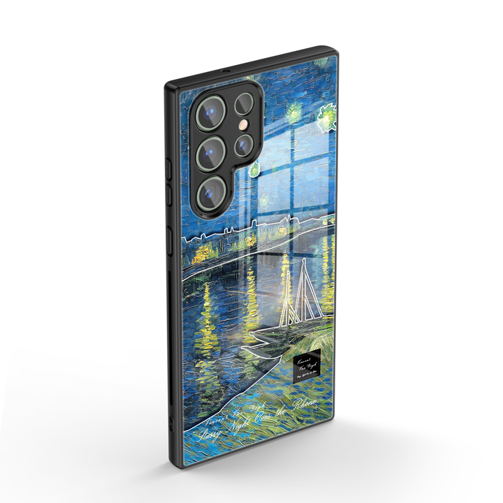 Samsung Oil Painting Series |  " Starry Night Over the Rhône " Liquid Silicone Phone Case