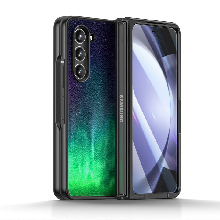 " Starry Night-Aurora " | Samsung Tempered Glass Case