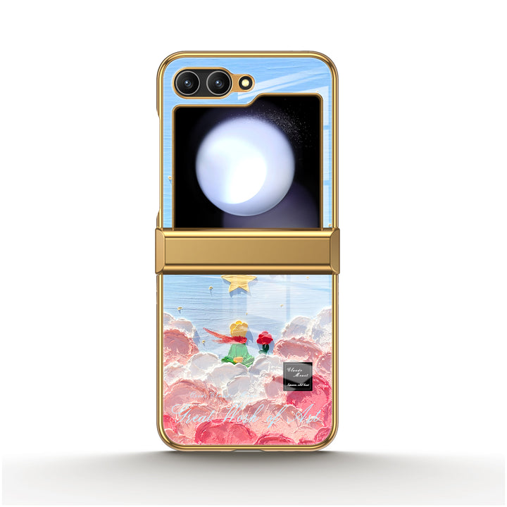 " The Little Prince- Stars and Moon " | Samsung Electroplated Glass Case