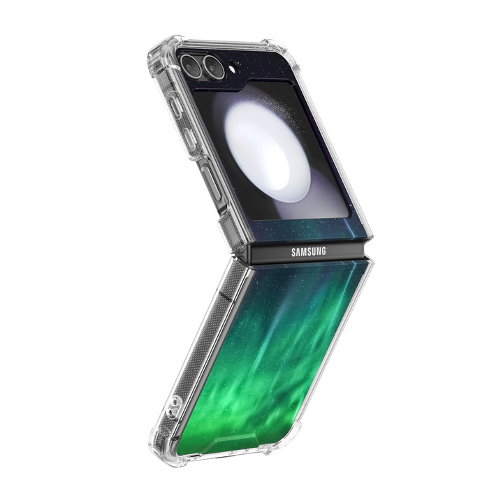 " Starry Night-Aurora " | Samsung Electroplated Glass Case