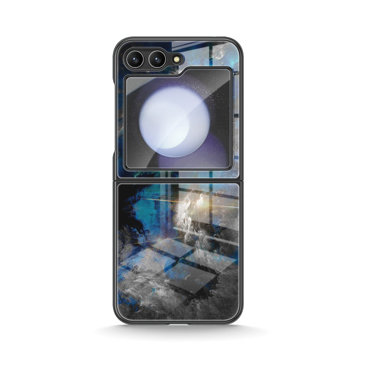 " Nebula-Blue " | Samsung Electroplated Glass Case