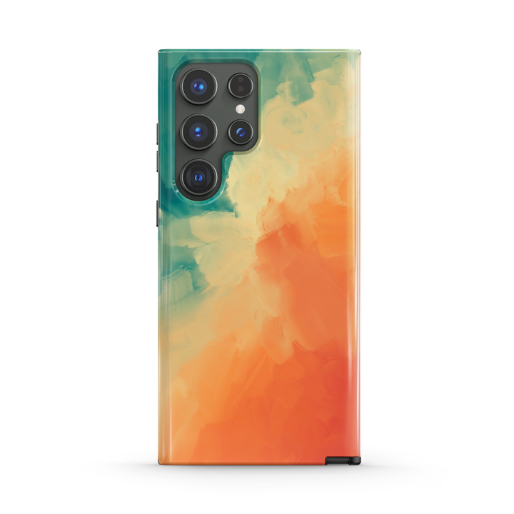 " Green Orange " | Samsung Liquid Silicone Case