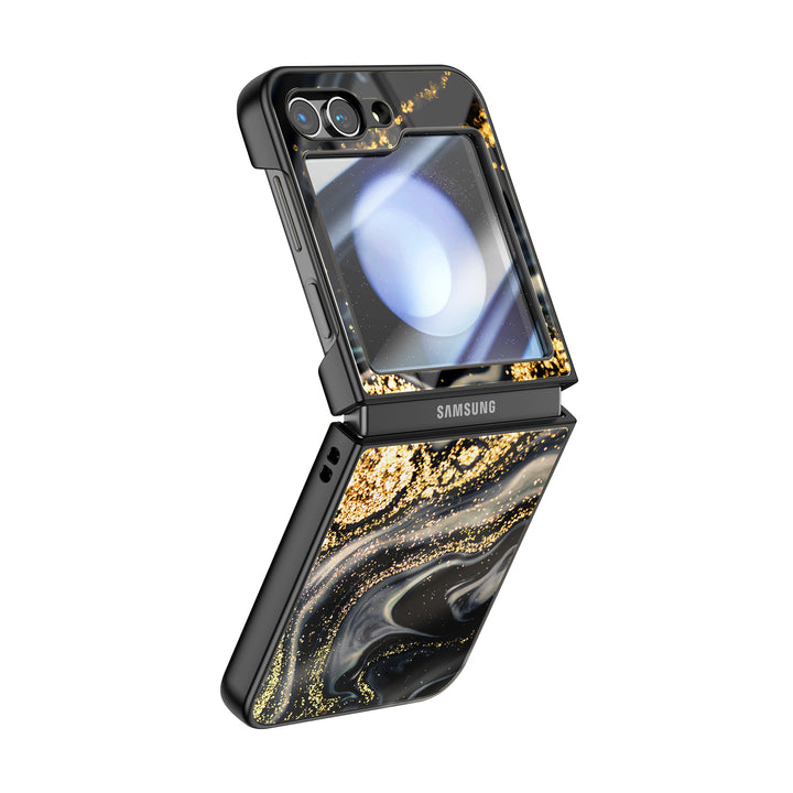 " Gilt Black " | Samsung Electroplated Glass Case