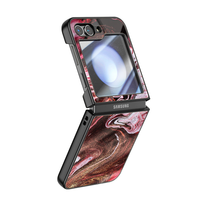 " Gilt Red " | Samsung Electroplated Glass Case