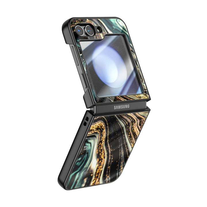 " Black Starry Night " | Samsung Electroplated Glass Case