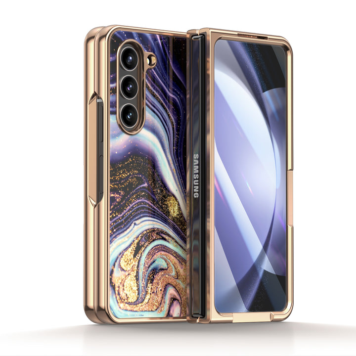 " Gilt Agate " | Samsung Tempered Glass Case