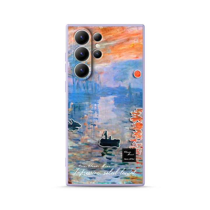 Samsung Oil Painting Series |  " lmpression Sunrise " Liquid Silicone Phone Case