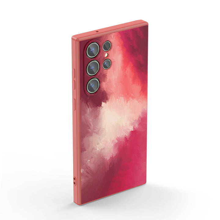 " Berry Red " | Samsung Liquid Silicone Case