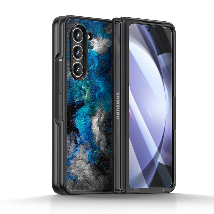 " Nebula-Blue " | Samsung Tempered Glass Case