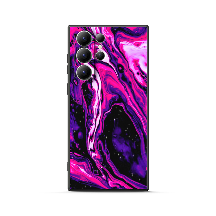 Samsung Dark Style Series | " Quicksand-Fuchsia " Liquid Silicone Phone Case