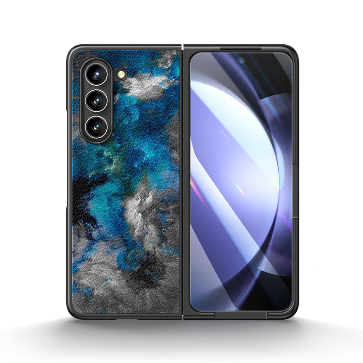 " Nebula-Blue " | Samsung Tempered Glass Case