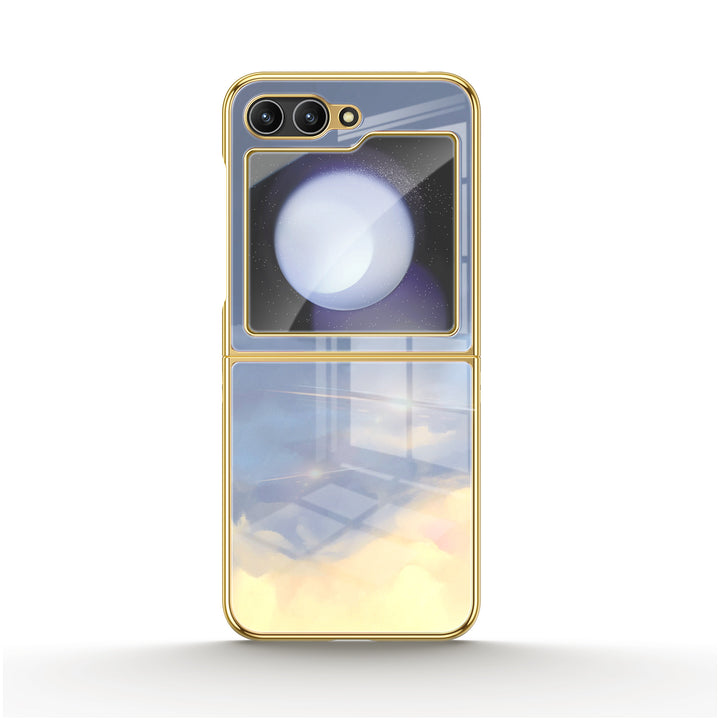 " Sea fog Blue " | Samsung Electroplated Glass Case