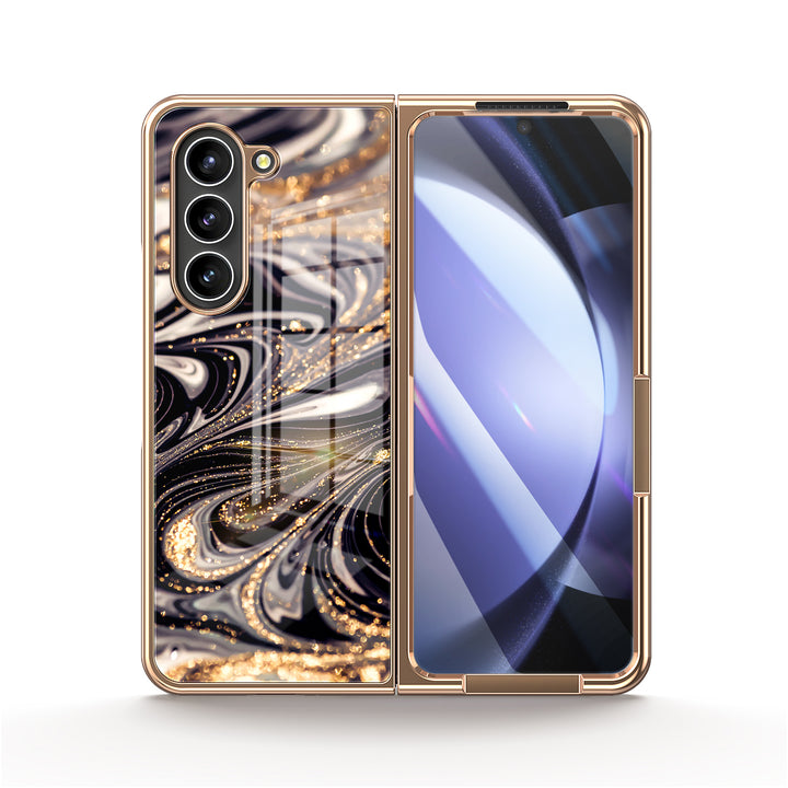 " Golden Night " | Samsung Tempered Glass Case