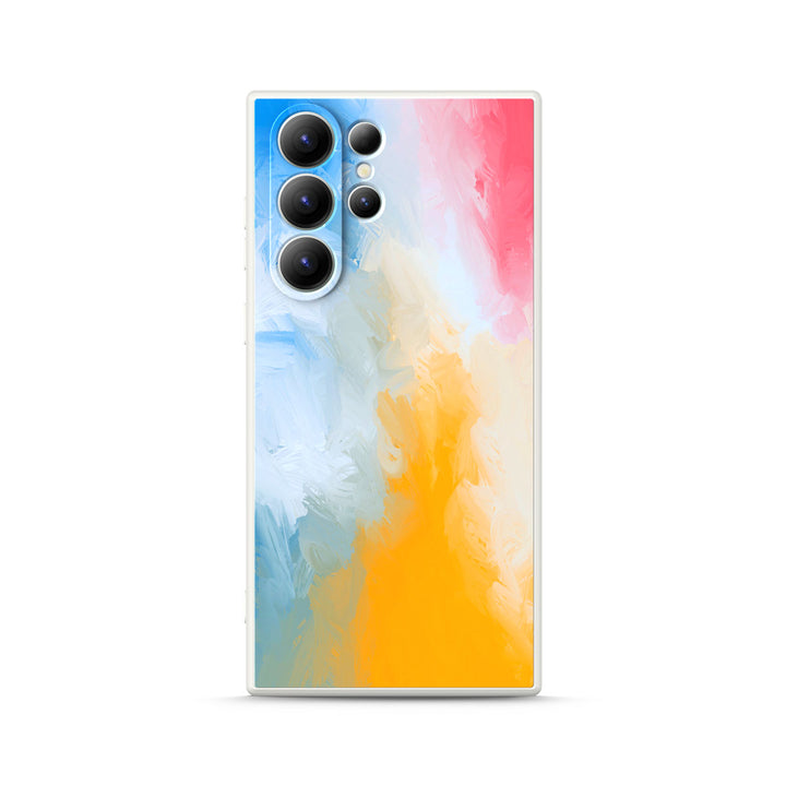 Samsung Watercolor  Series | " Pebble Color " Tempered Glass Phone Case