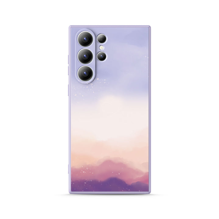 Samsung Watercolor  Series |  " Rosy Clouds " Liquid Silicone Phone Case
