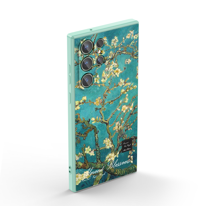 Samsung Oil Painting Series |  " Almond Blossoms "  Tempered Glass Phone Case