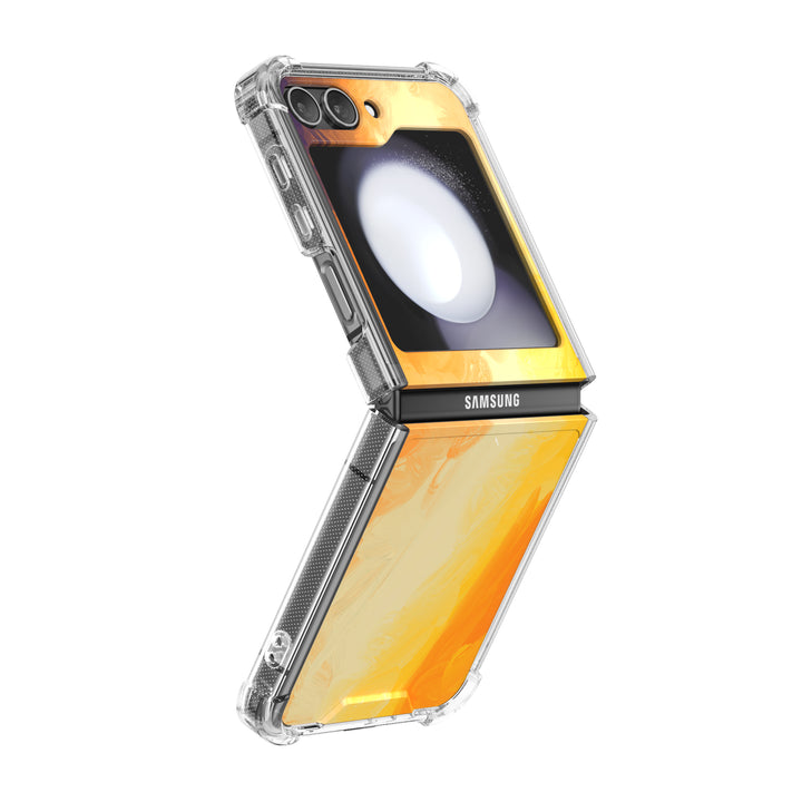 " Smoked Orange " | Samsung Electroplated Glass Case