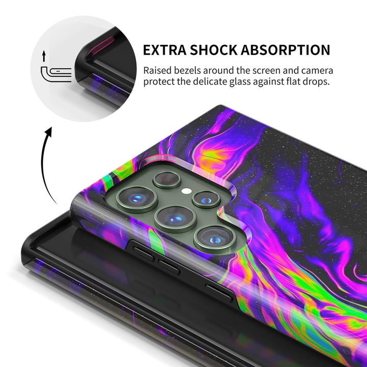 Samsung Dark Style Series | " Aurora Wind " Liquid Silicone Phone Case