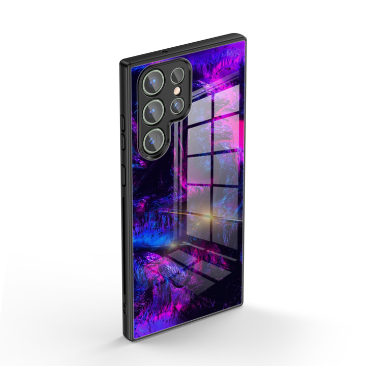 Samsung Galaxy Series | " Nebula-Psychedelic " Tempered Glass Phone Case