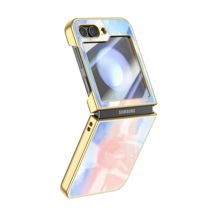 " Lavender Pink " | Samsung Electroplated Glass Case