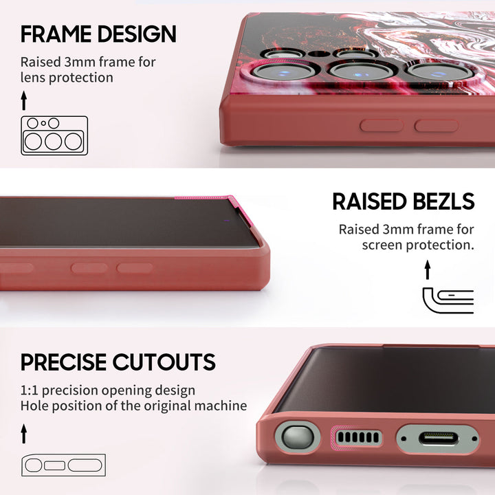 Samsung Gilt Series | " Gilt Red " Tough Phone Case