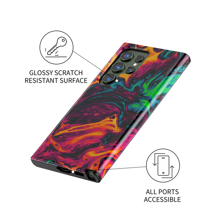 Samsung Dark Style Series | " Devil Heart " Liquid Silicone Phone Case