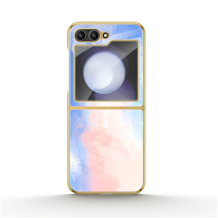 " Lavender Pink " | Samsung Electroplated Glass Case