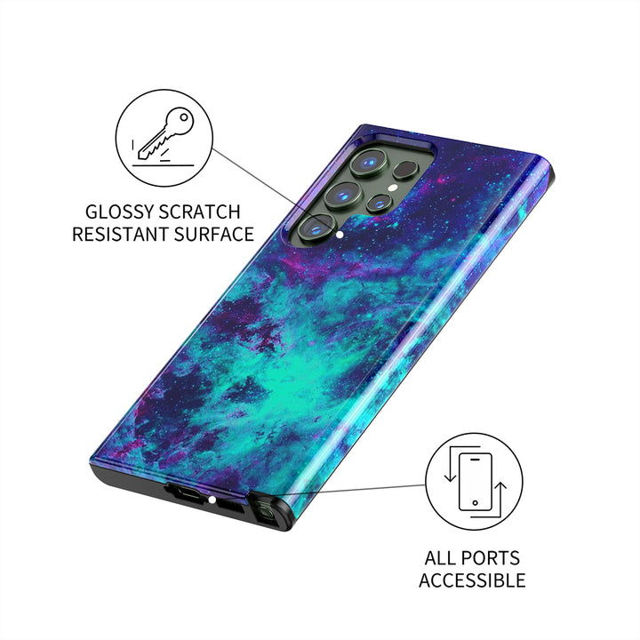 Samsung Galaxy Series | " Starry Night-Silence " Liquid Silicone Phone Case