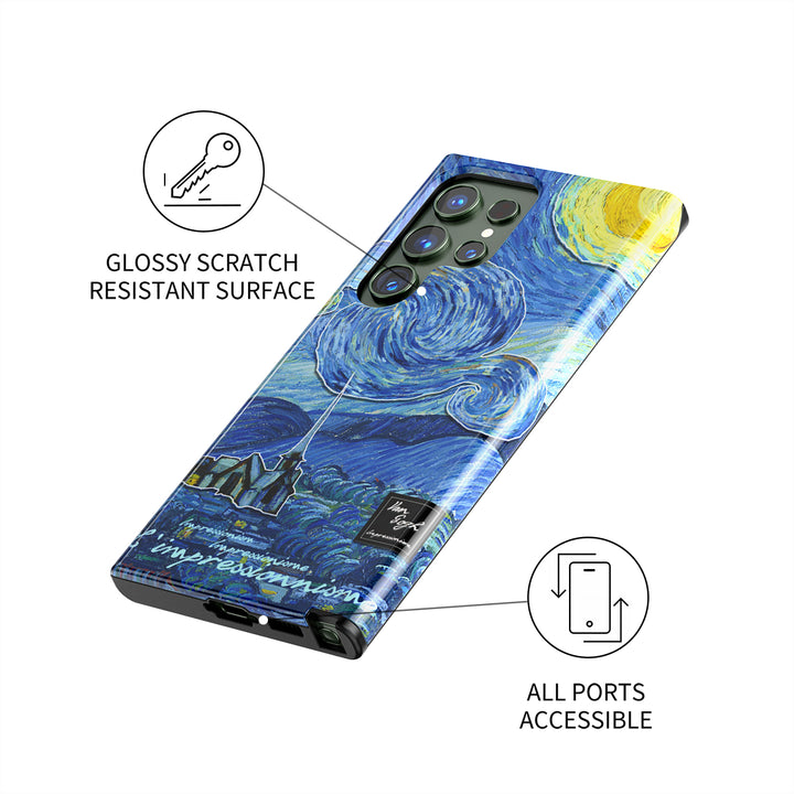 Samsung Oil Painting Series |  " Mona Lisa "  Tempered Glass Phone Case