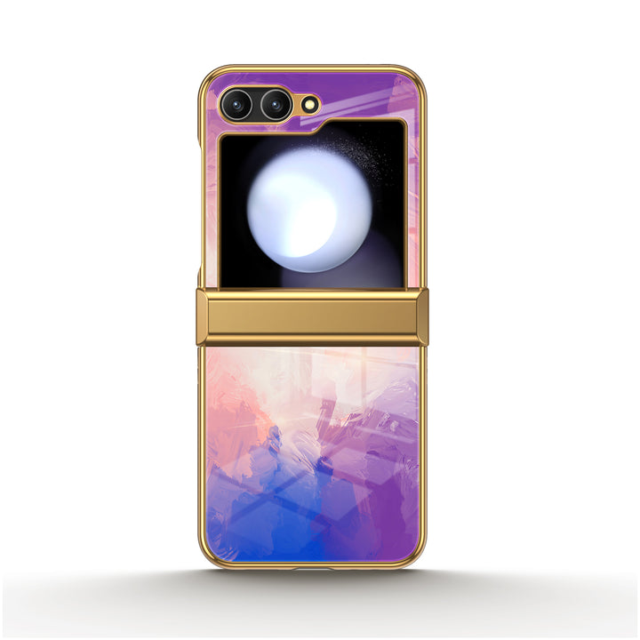 " Hibiscus Color " | Samsung Electroplated Glass Case