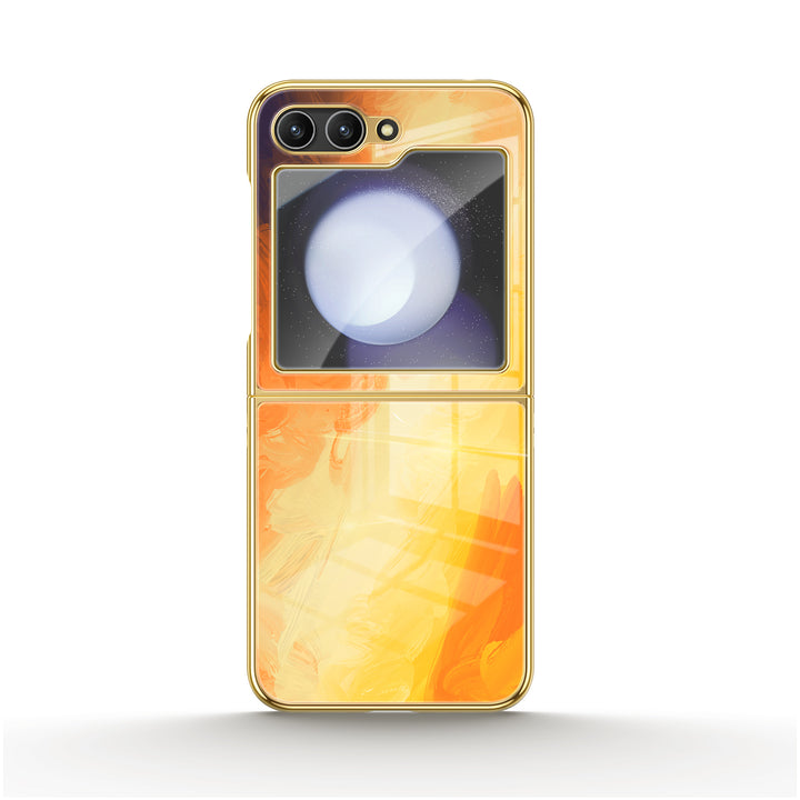 " Smoked Orange " | Samsung Electroplated Glass Case