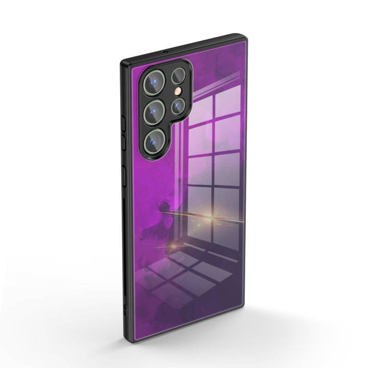 Samsung Watercolor  Series |  " Dark Purple " Liquid Silicone Phone Case