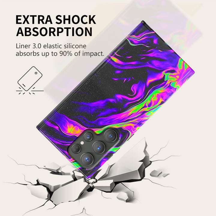 Samsung Dark Style Series | " Laser Black " Liquid Silicone Phone Case