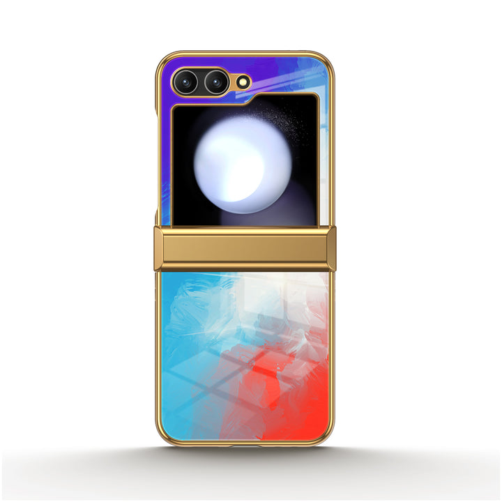 " lndigo Color " | Samsung Electroplated Glass Case