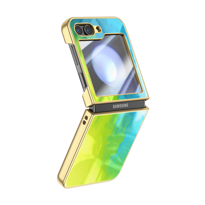 " Fluorescent Beach " | Samsung Electroplated Glass Case