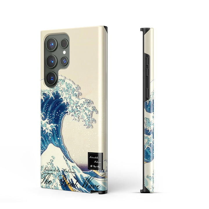 Samsung Oil Painting Series |  " The Great wave "  Tempered Glass Phone Case